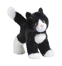 Snippy Black & White Cat 8"