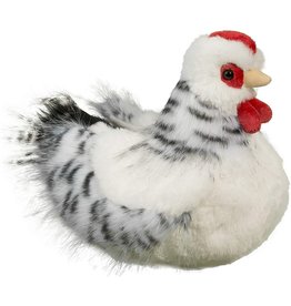 Salty the Black & White Hen 9"