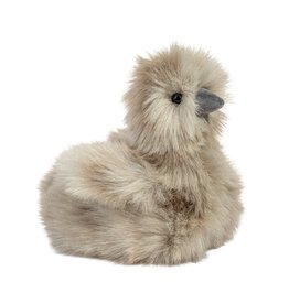 Zara the Gray Silkie Chick 8"