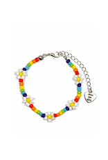 Primary Rainbow Flower Bracelet