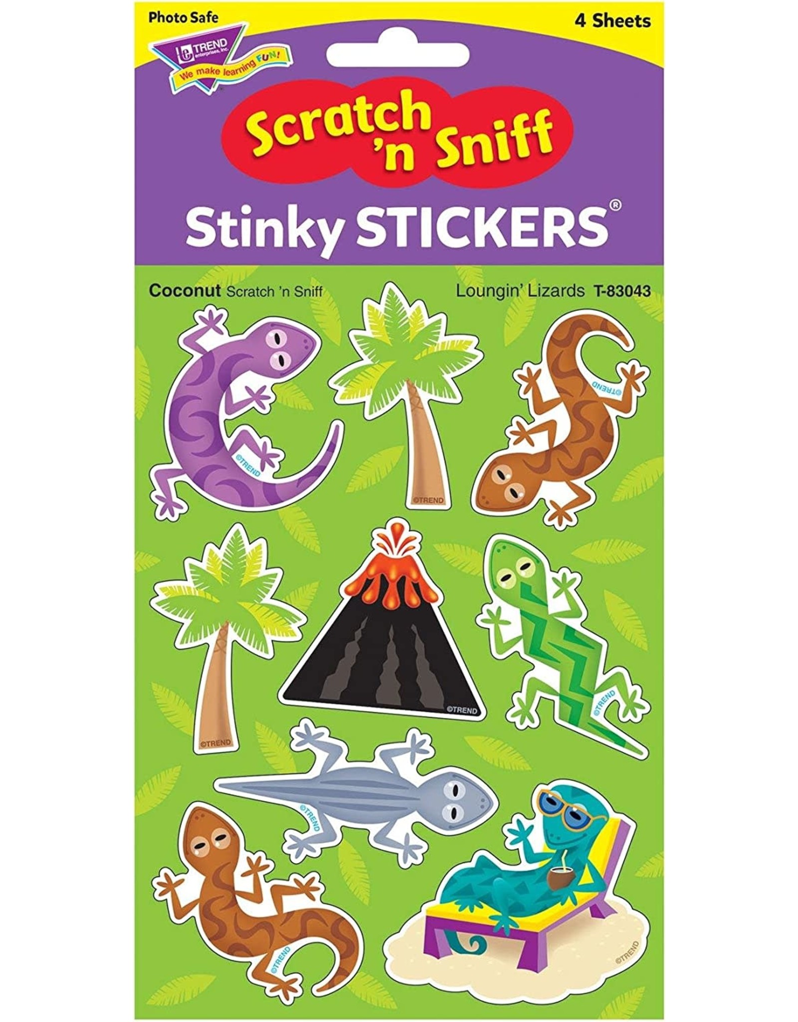 Loungin' Lizards Scented Stickers