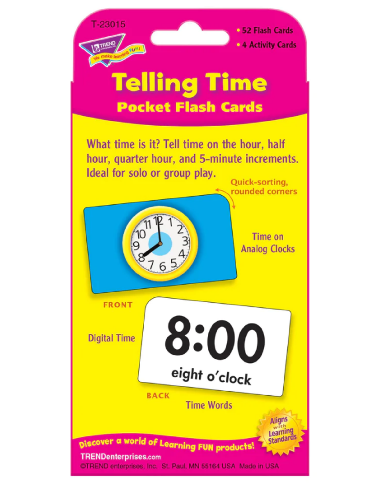 Telling Time Flashcards