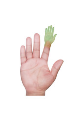 Glow-in-the-Dark Finger Hand