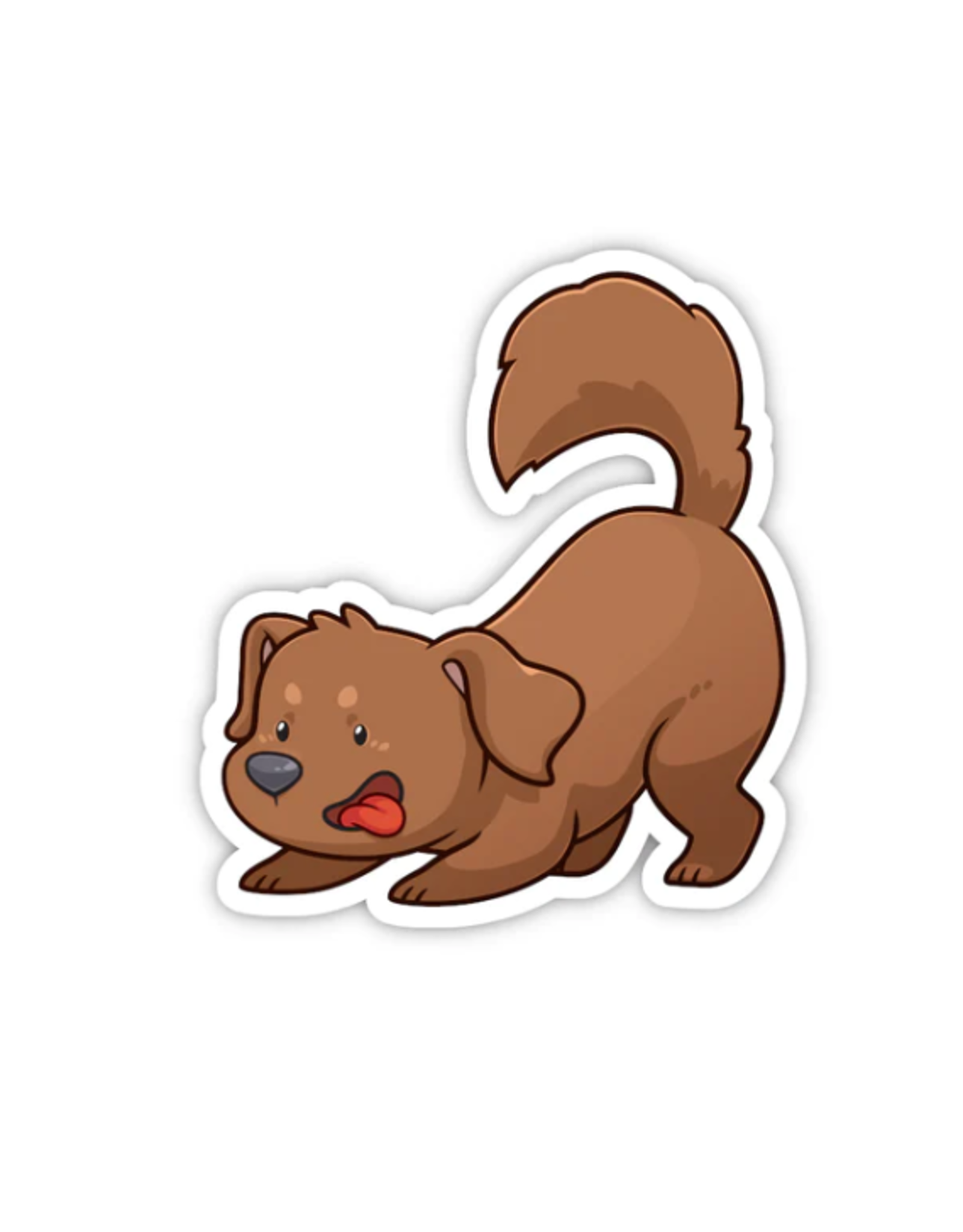 Chocolate Labrador Vinyl Sticker Wit & Whimsy Toys