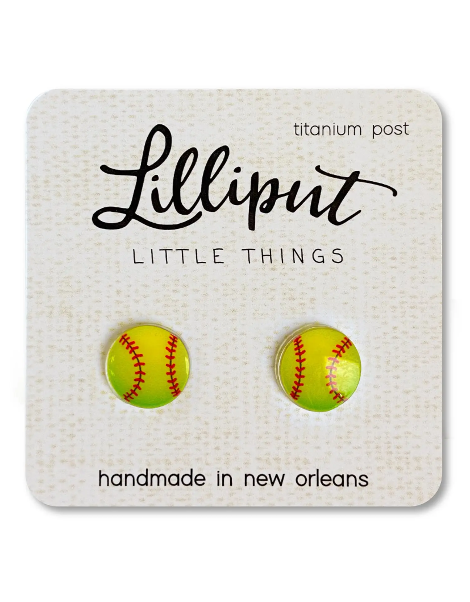 Softball Earrings