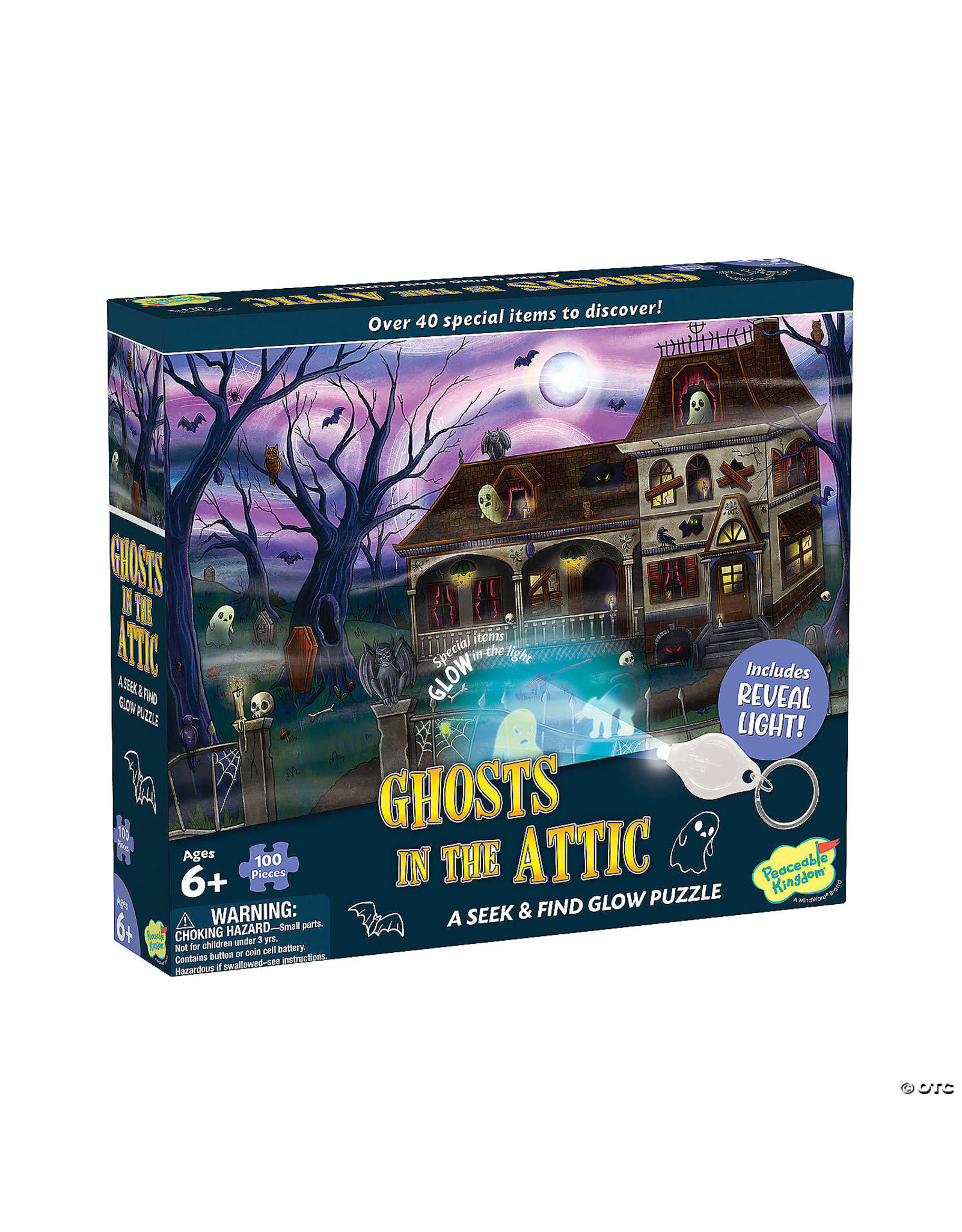 Ghosts in the Attic Seek & Find Glow Puzzle 100pcs