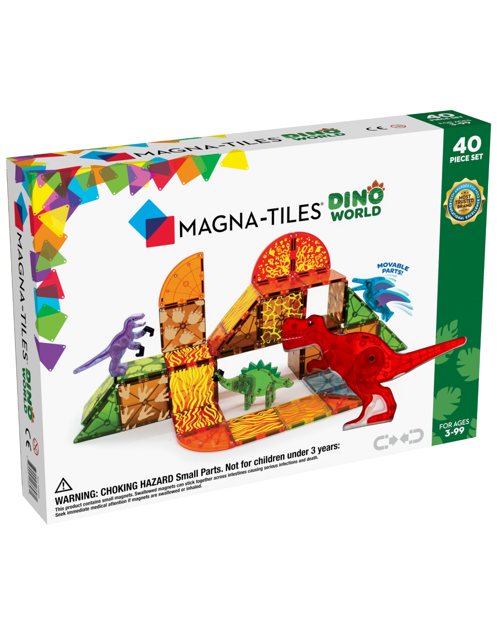 Magna-Tiles Dino World 40-Piece Set