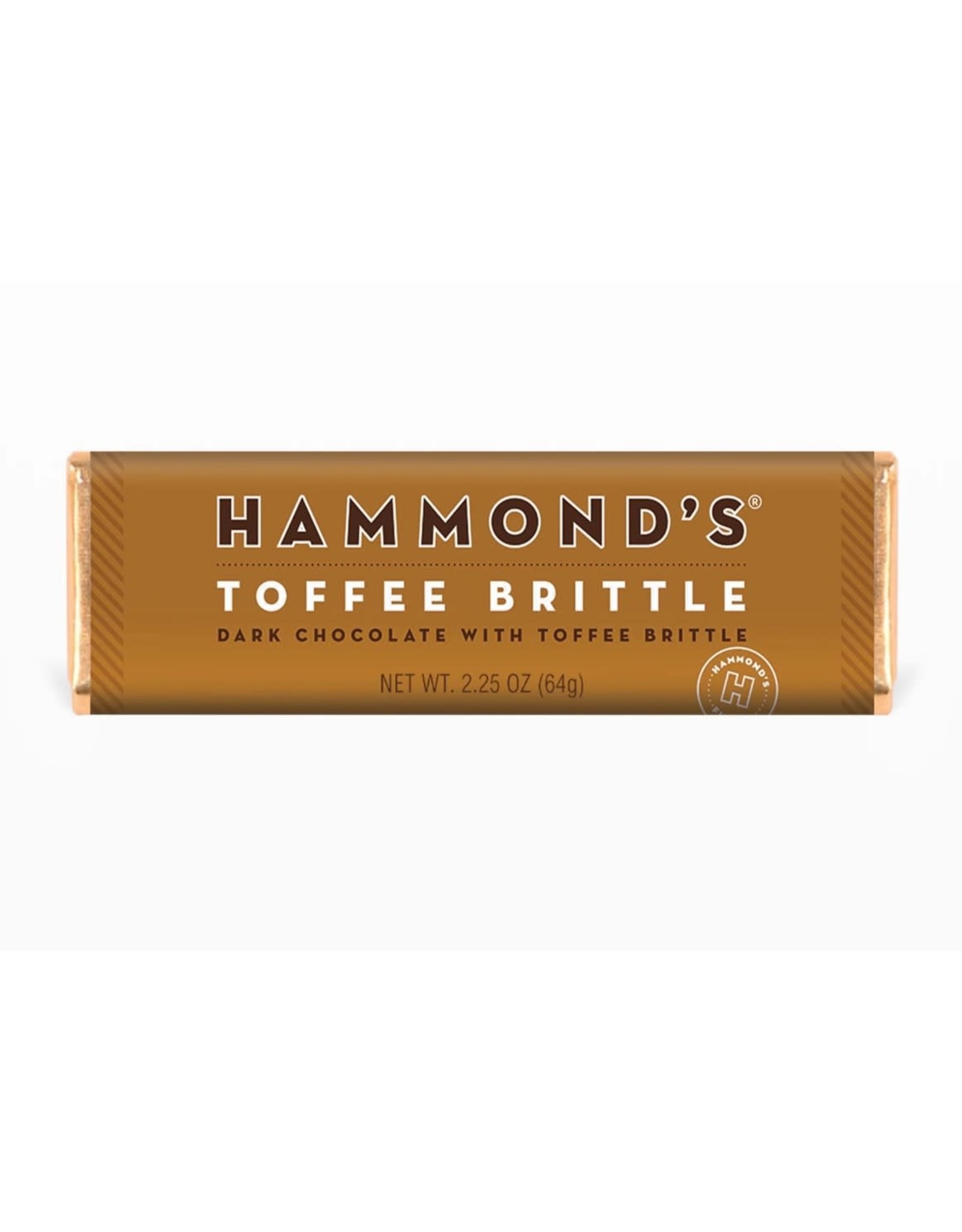 Natural Toffee Brittle Dark Chocolate Bar