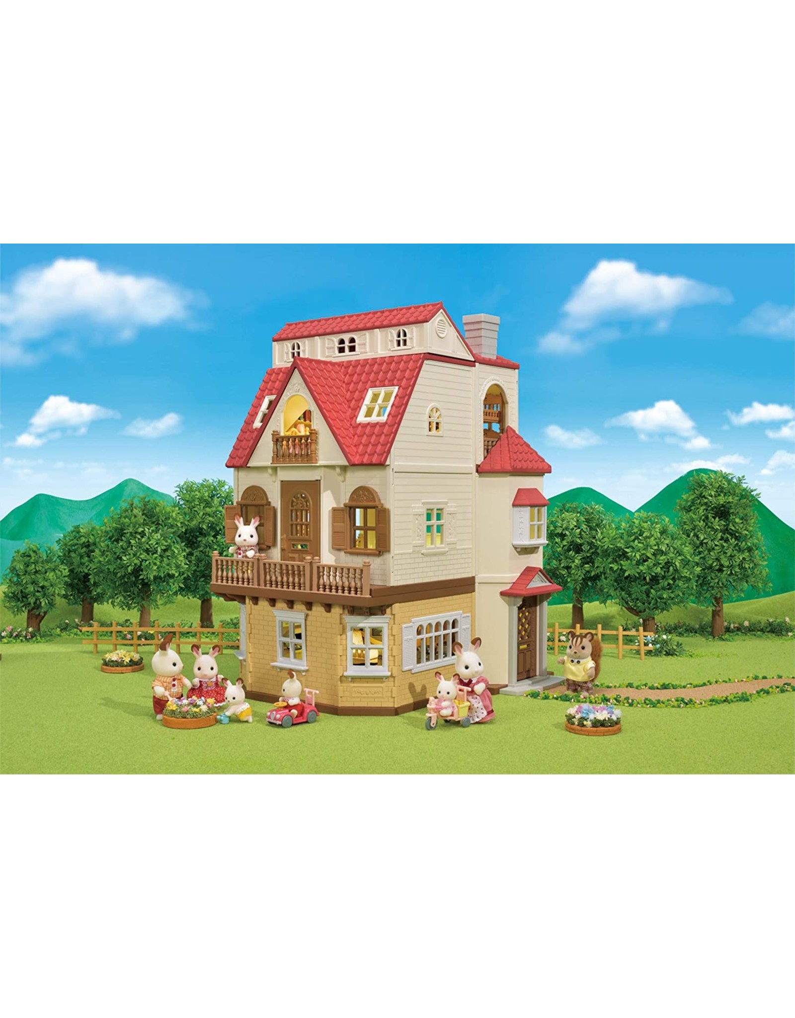 Calico Critters Red Roof Grand Mansion Gift Set