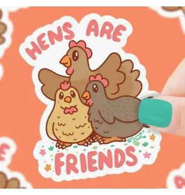 Hens are Friends Vinyl Sticker