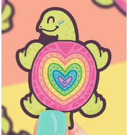 Rainbow Turtle Vinyl Sticker