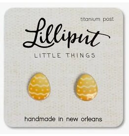 Yellow Easter Egg Earrings