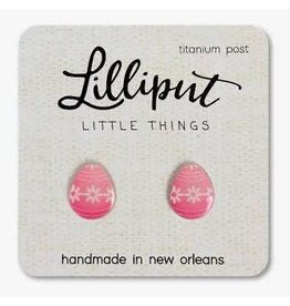 Pink Easter Egg Earrings