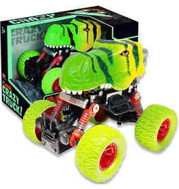 Crazy Truck Pull Back Dinosaur Green