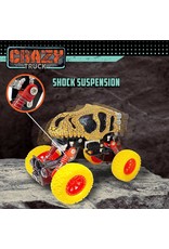 Crazy Truck Pull Back Dinosaur Yellow