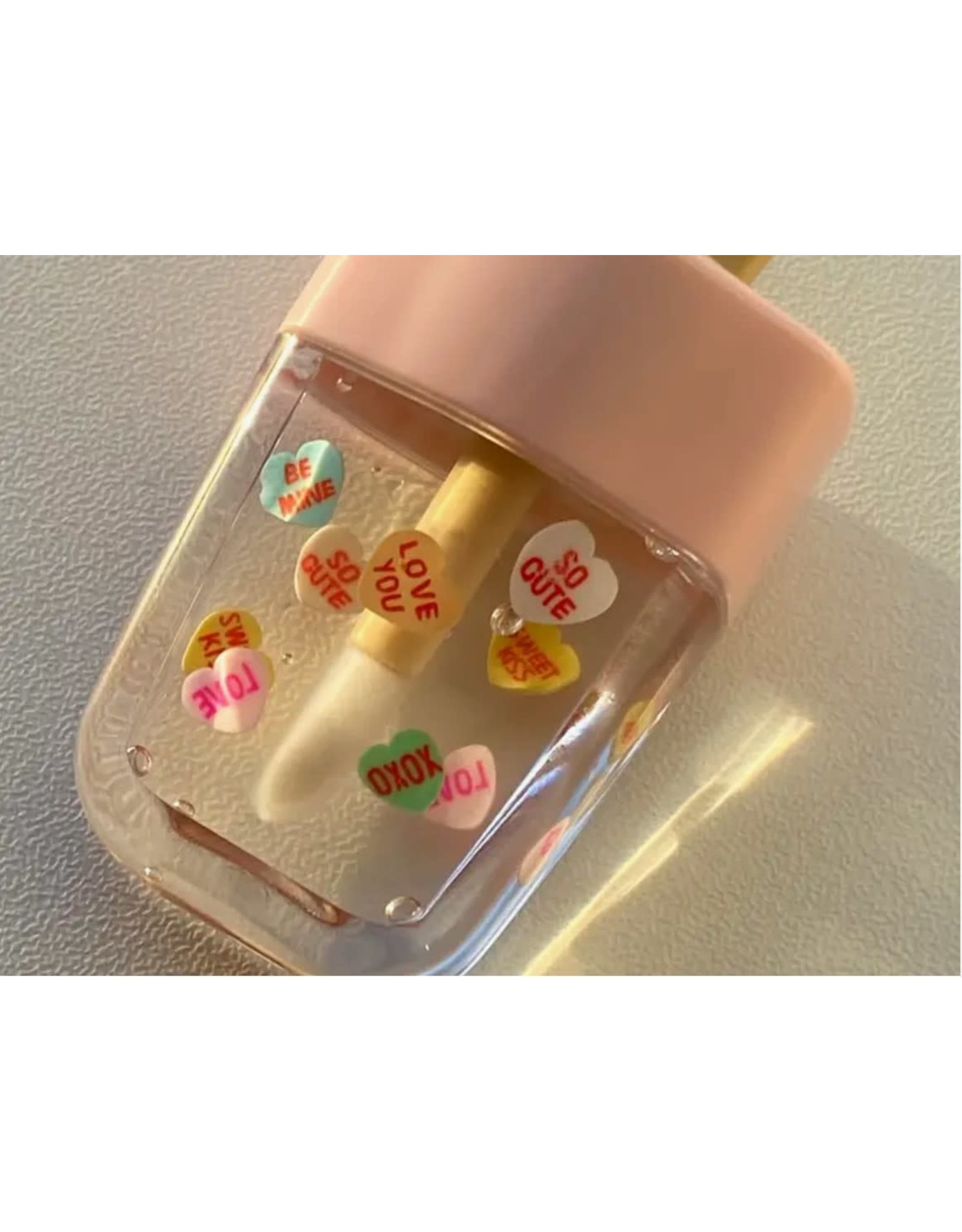 Conversation Heart Lip Gloss (Sweet Marshmallow)