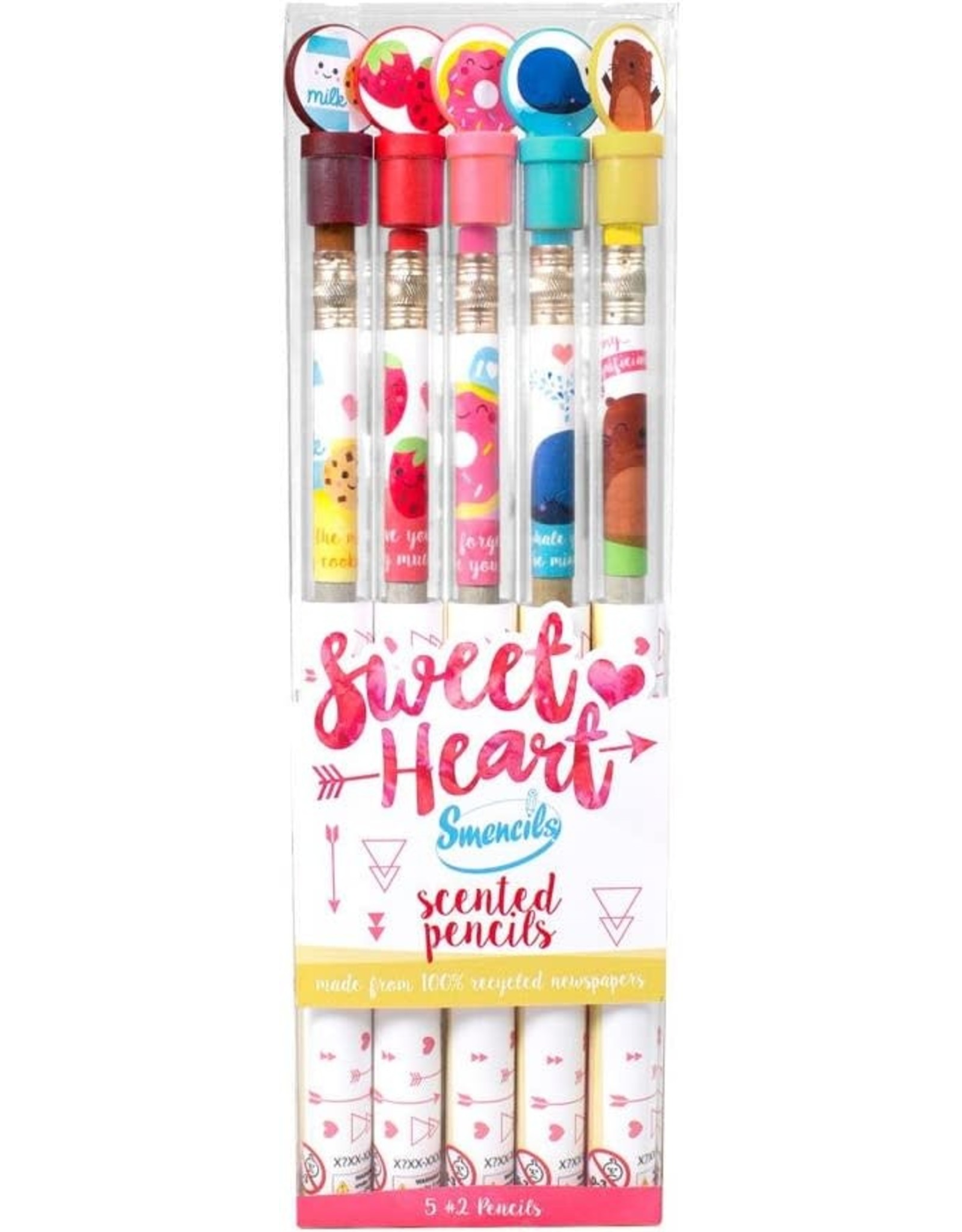 Sweetheart Smencils 5 Pack - Wit & Whimsy Toys