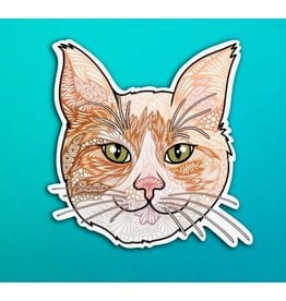 Ginger Cat Vinyl Sticker