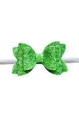 Green Sea Glass Glitter Bow