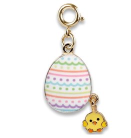 Gold Easter Egg Charm