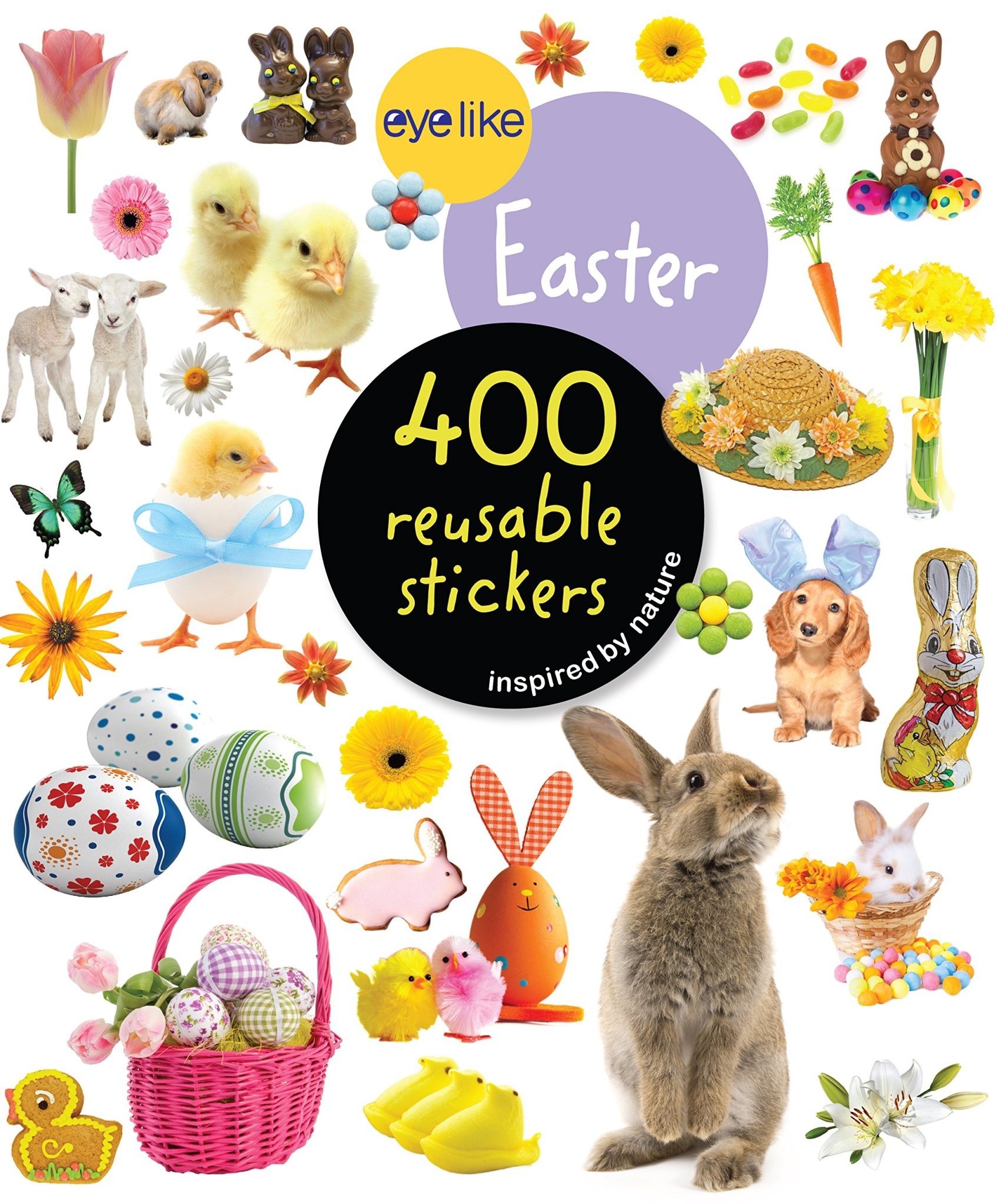 Easter Puffy Stickers Wiggle Eyes - Stationery - 12 Pieces