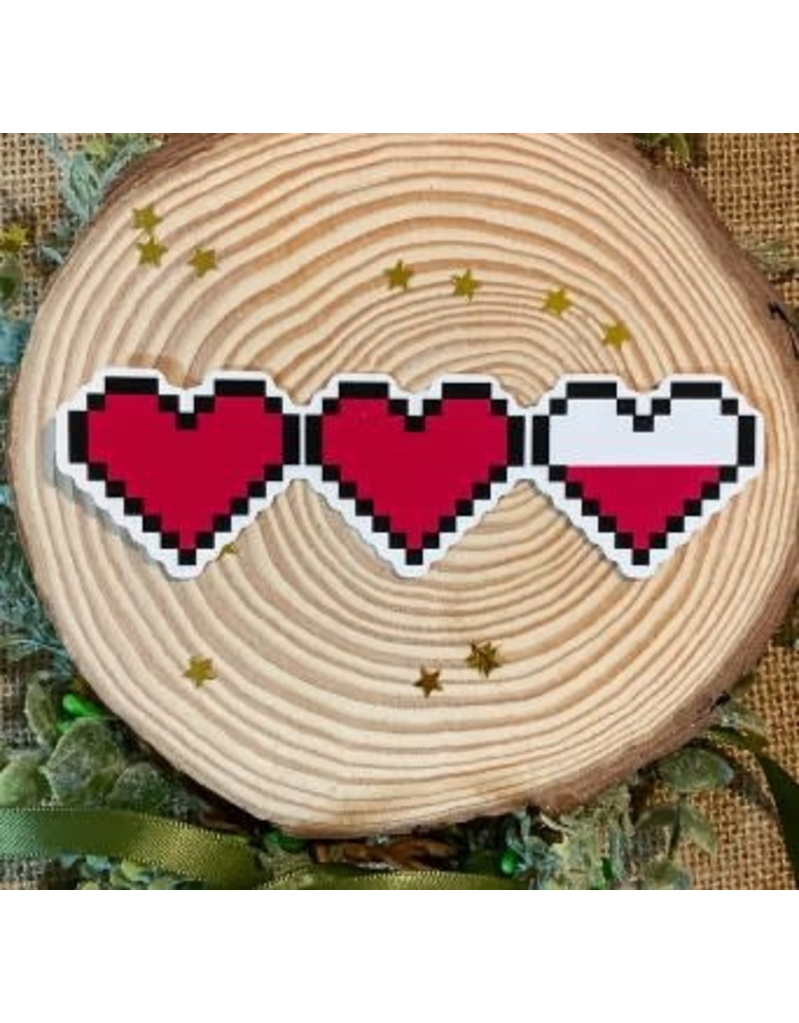 Pixel Heart Life Bar Vinyl Sticker