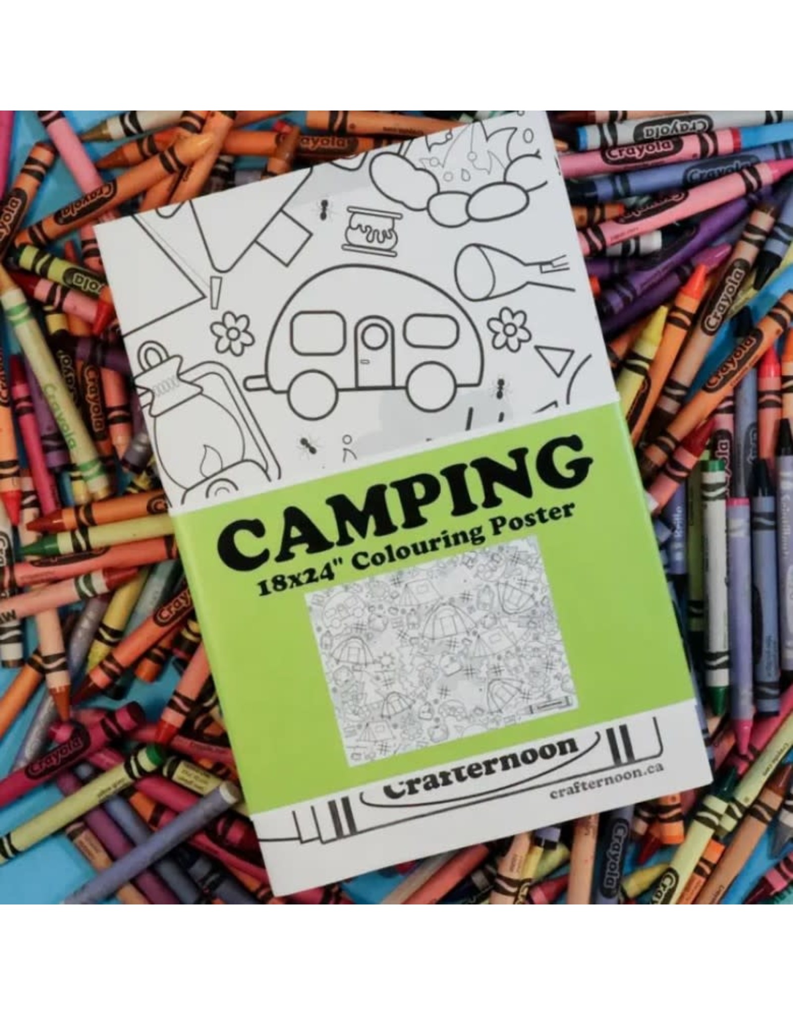 Mini Coloring Poster: Camping