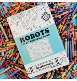 Mini Coloring Poster: Robots