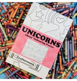 Mini Coloring Poster: Unicorns