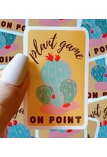 Plant Game on Point Vinyl Sticker
