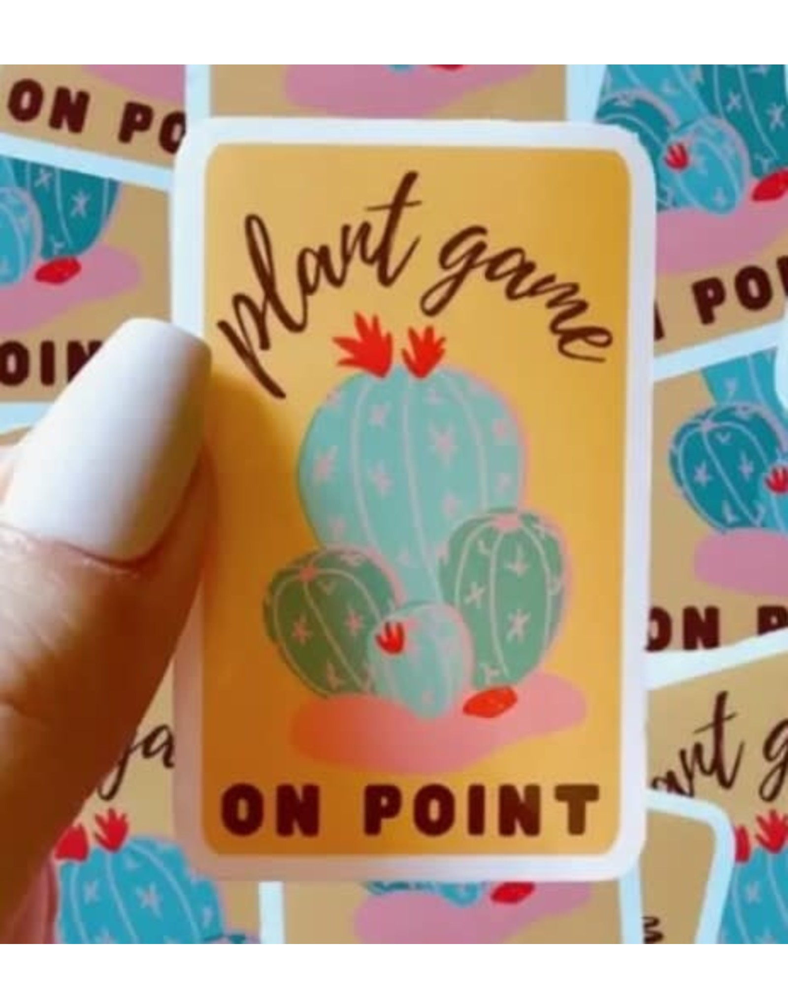 Plant Game on Point Vinyl Sticker