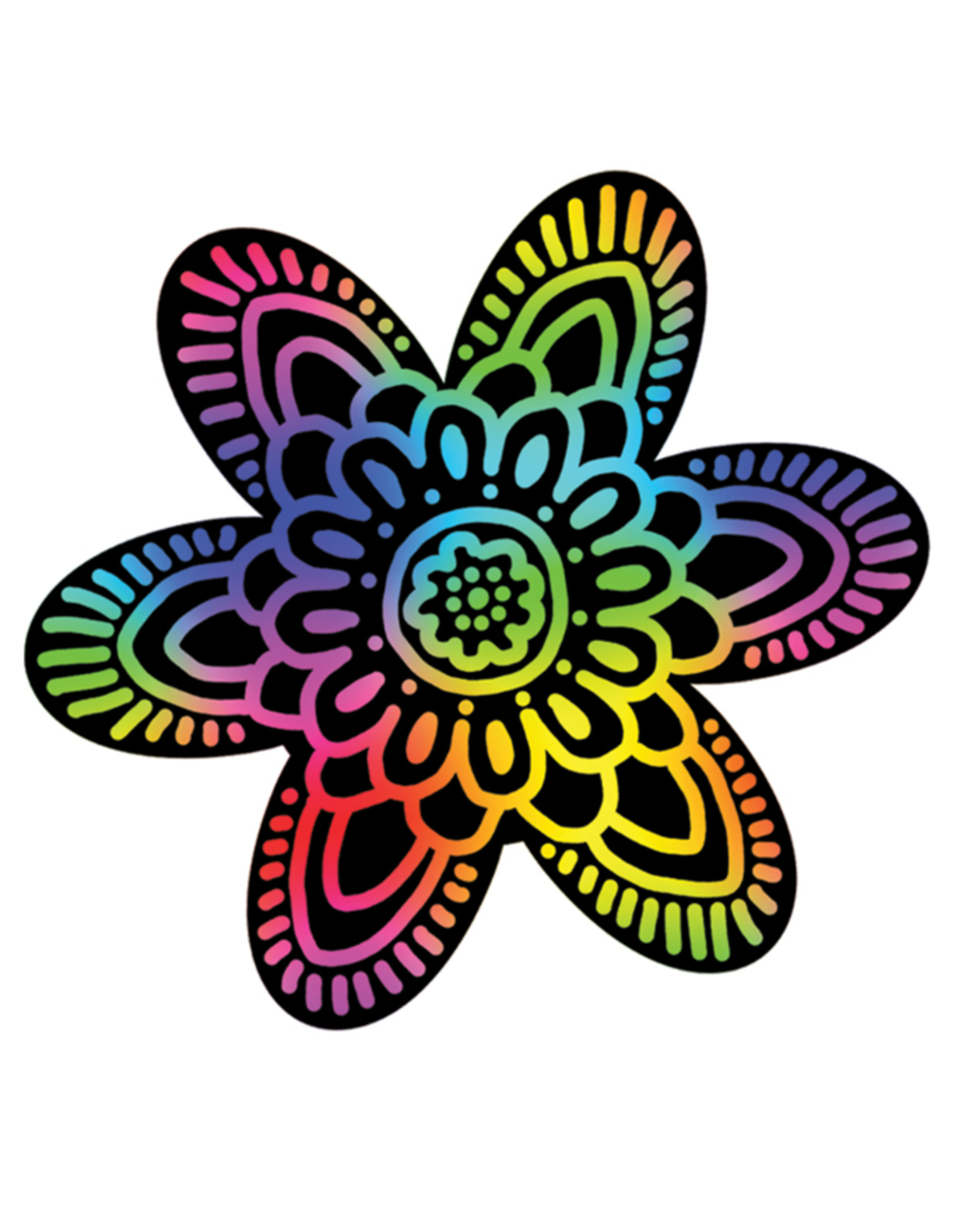 Colorful & Easy Flower Drawings with Scratch Paper –
