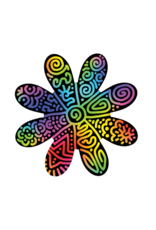 Scratch Art Flowers