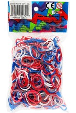 Rainbow Loom Refills Bands: Red, White & Blue