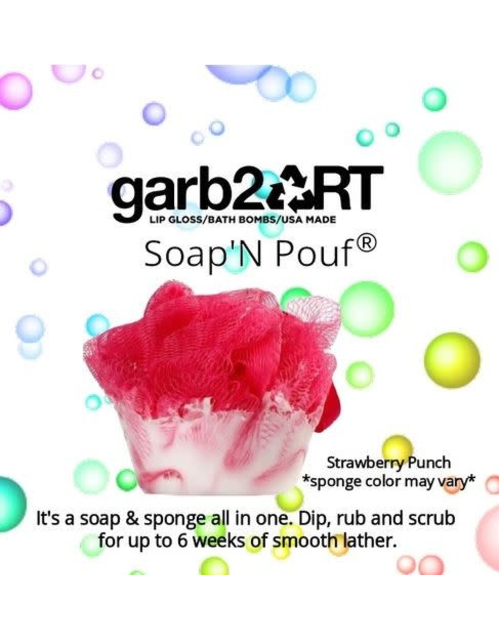 Strawberry Punch Soap'N Pouf