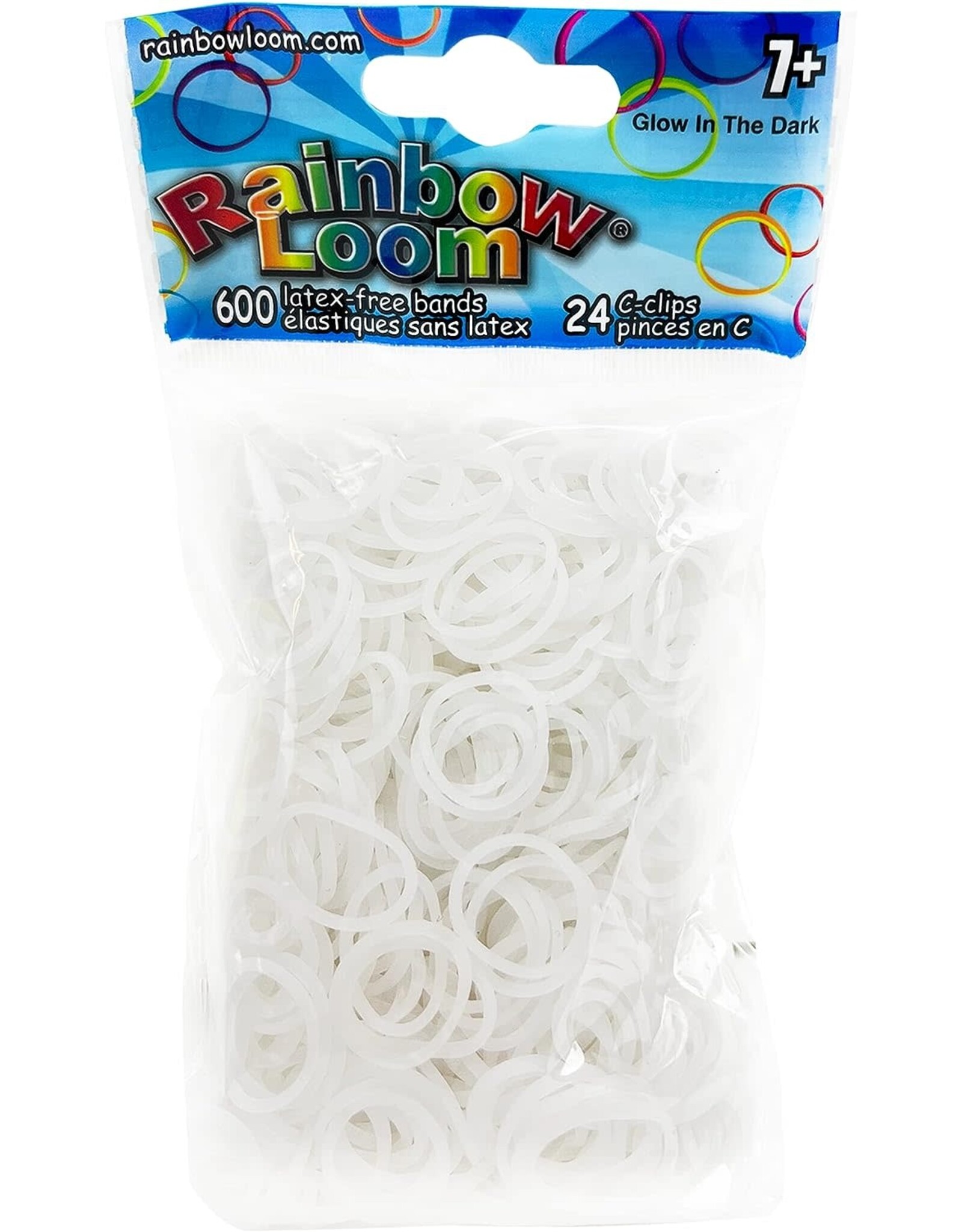 Rainbow Loom Orange Jelly Rubber Bands Refill + C-Clips