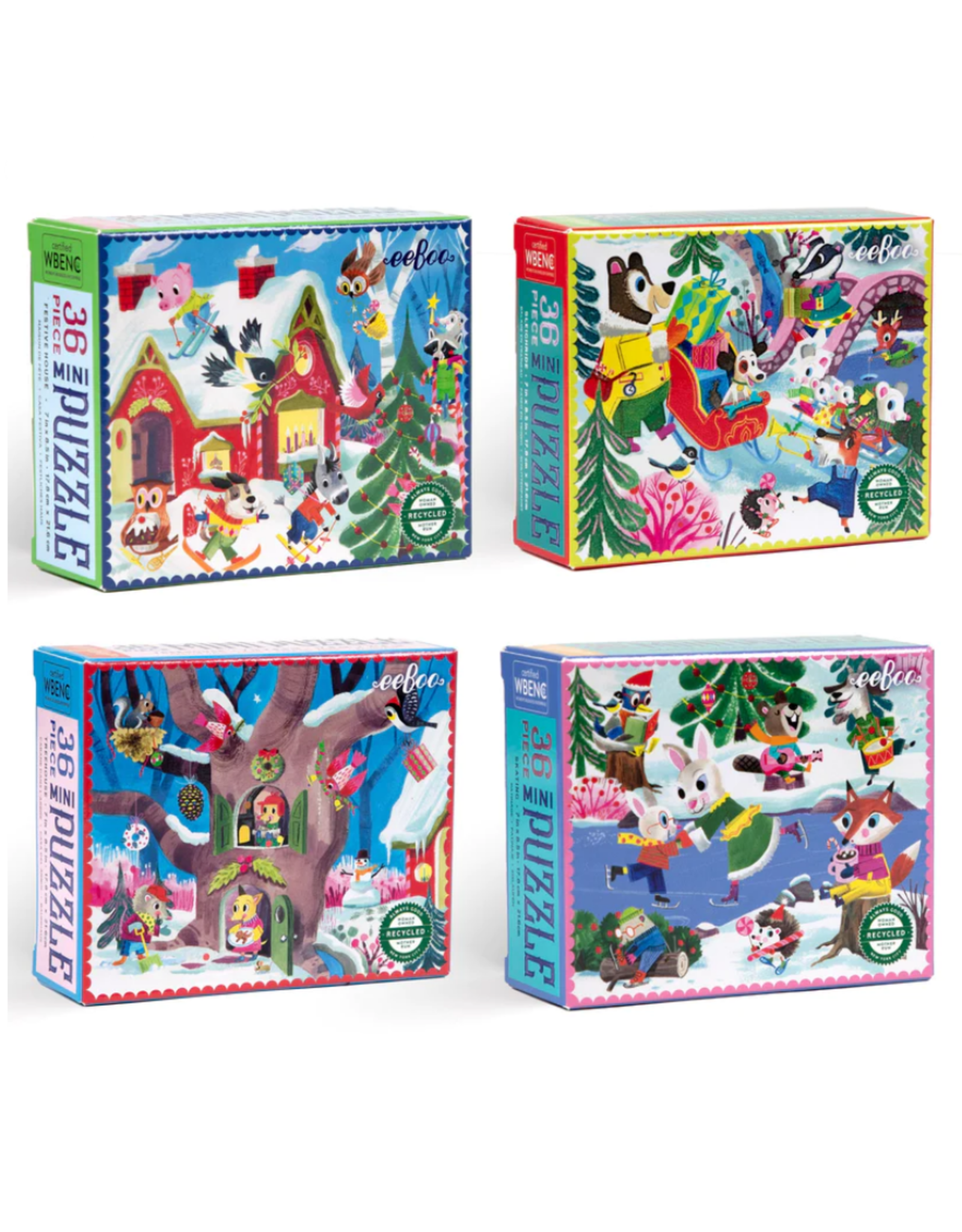 Woodland Holiday Mini Puzzle Assorted 36pcs