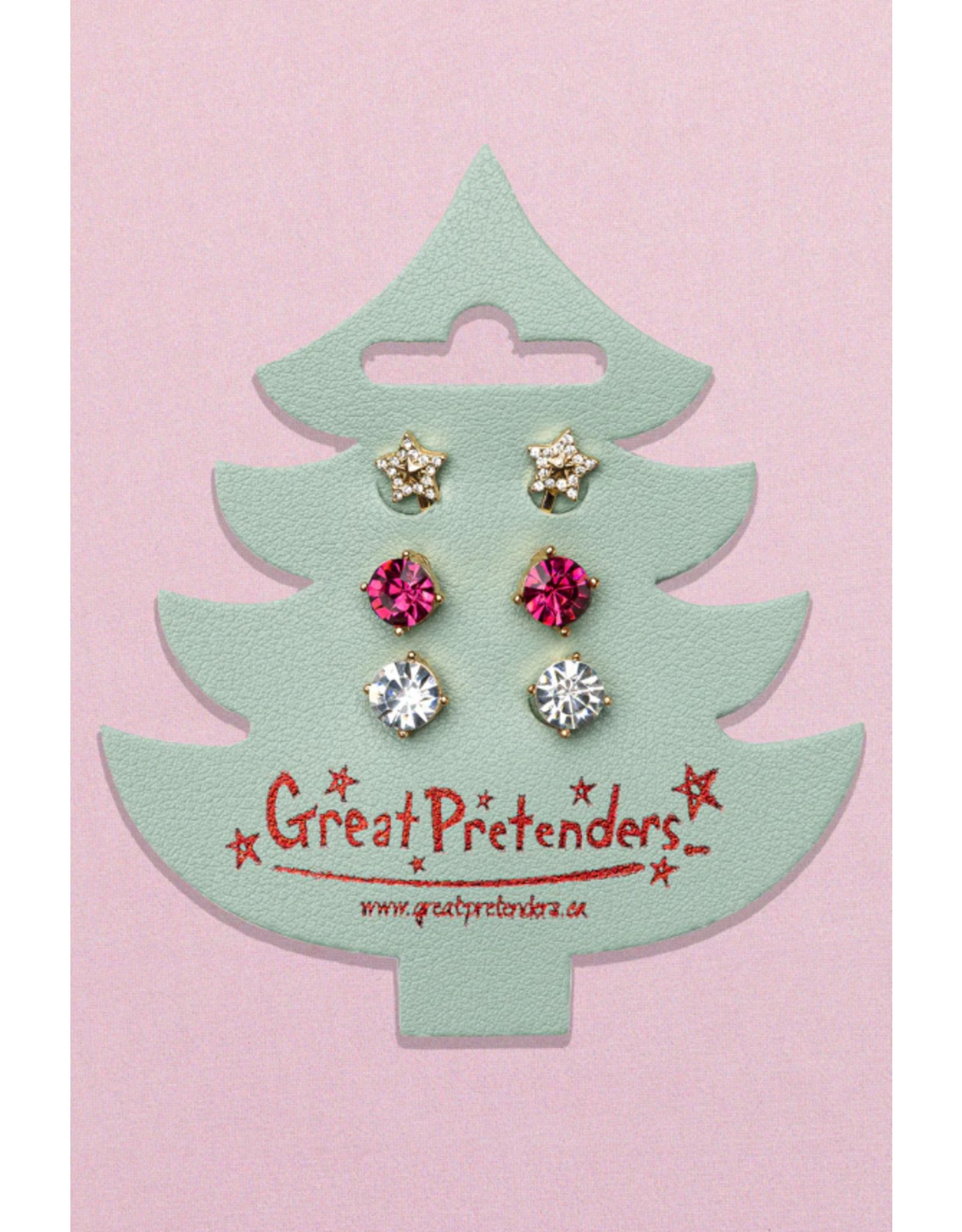Holiday Tree Clip on Earrings