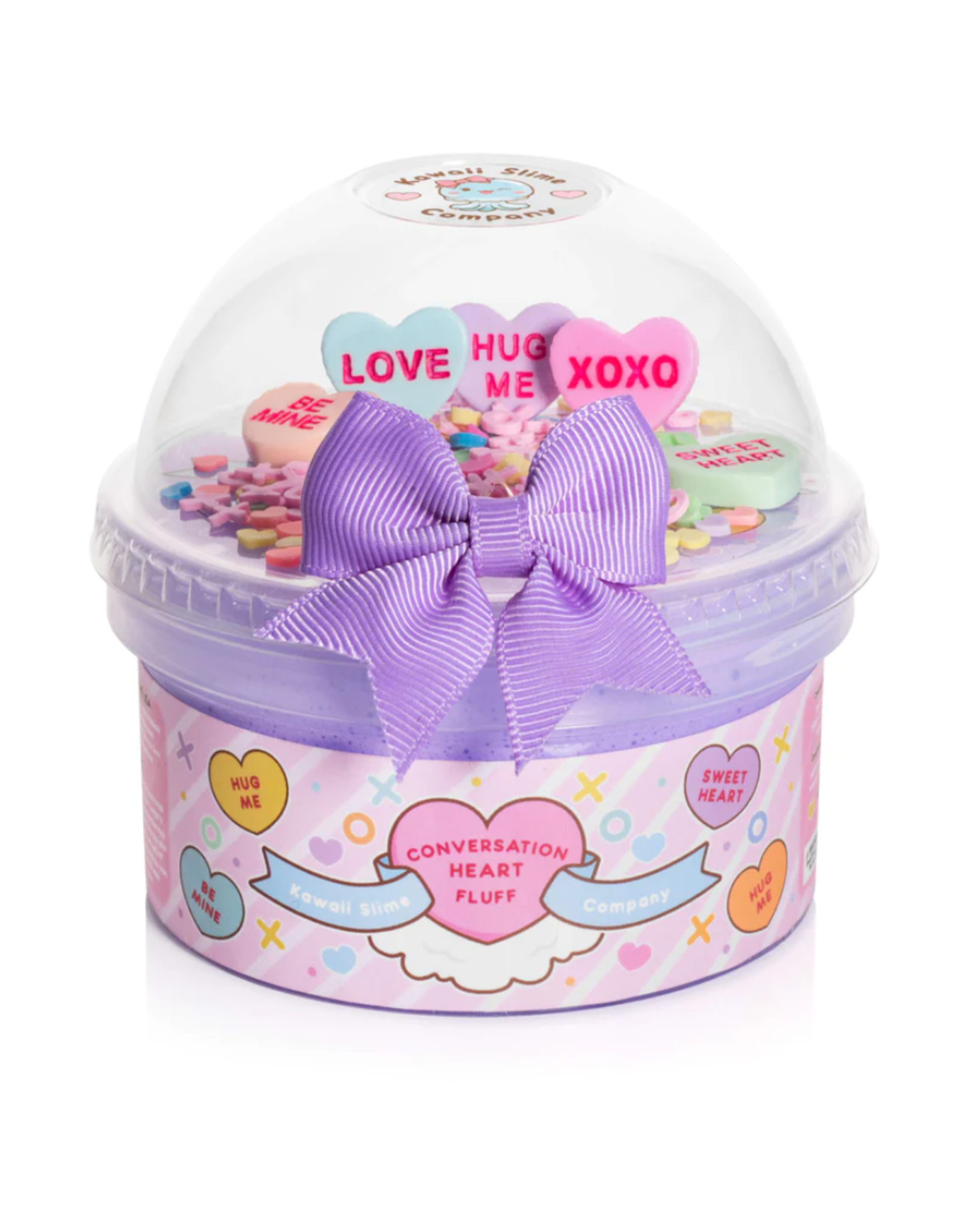 Conversation Heart Fluff Slime