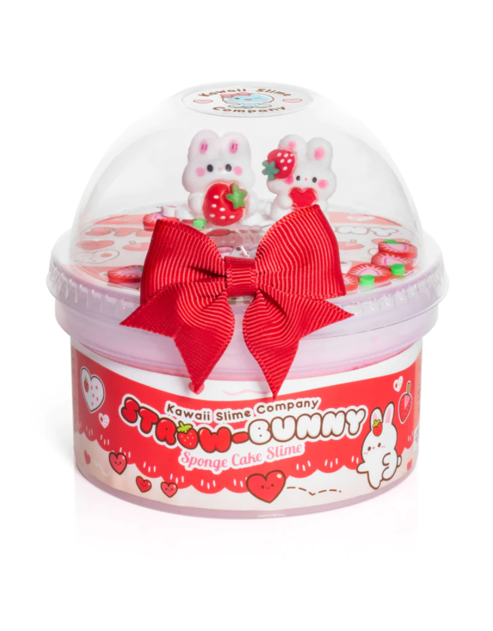 Straw-Bunny Sponge Cake Cloud Slime