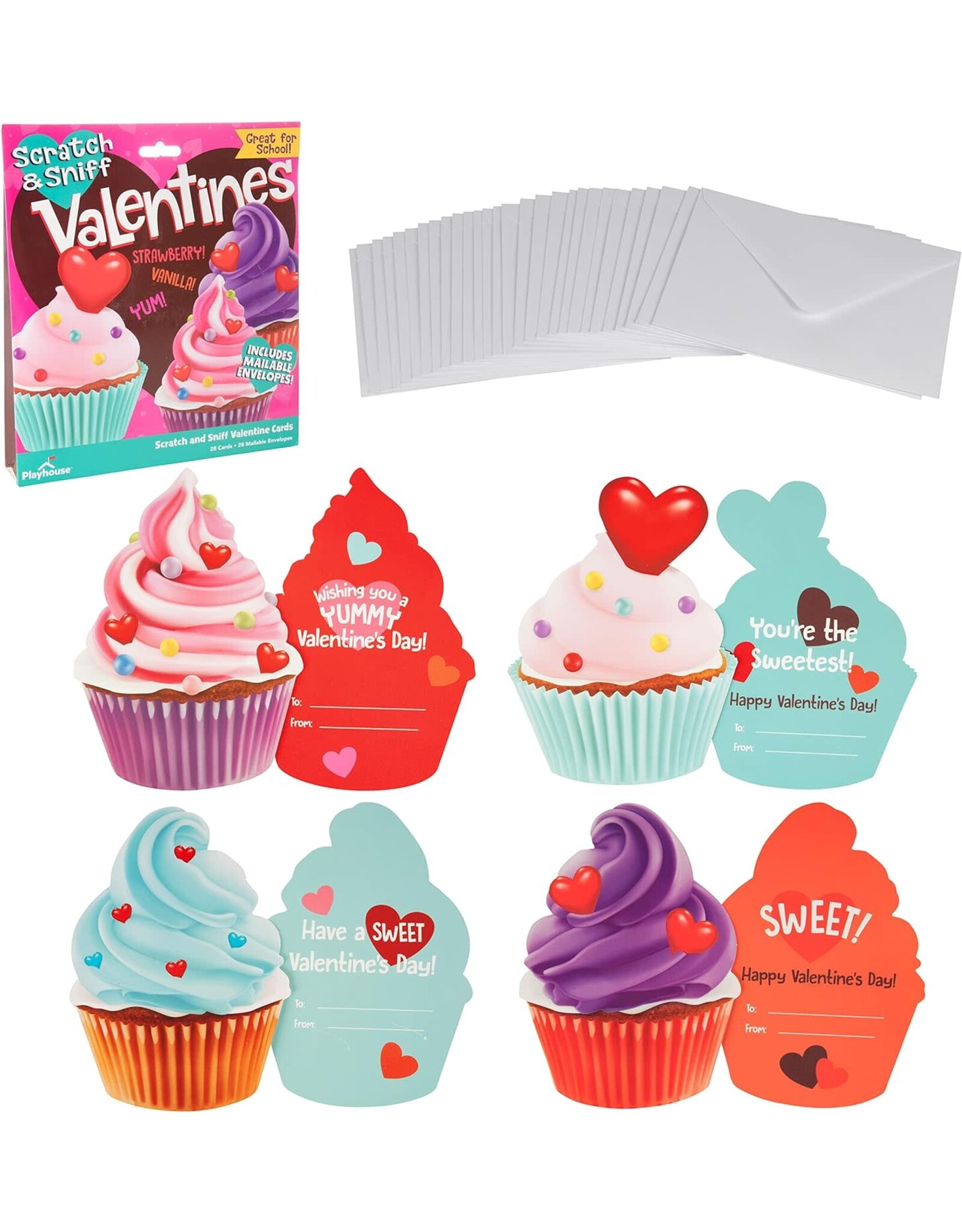 Cupcakes Scratch & Sniff Valentines