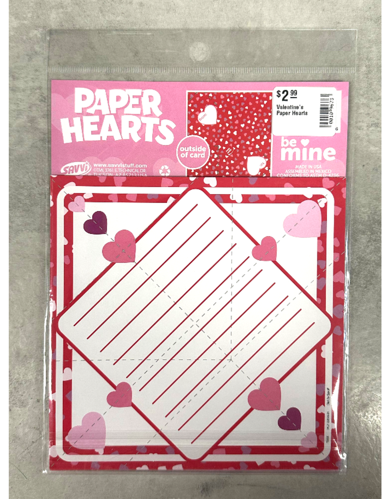 Valentine's Paper Hearts