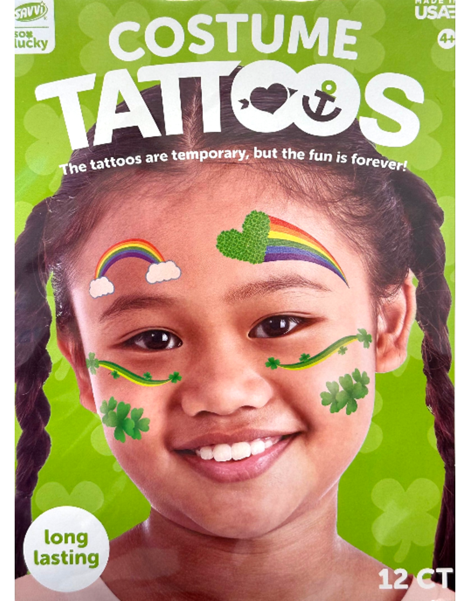St. Patrick's Day Temporary Tattoos B