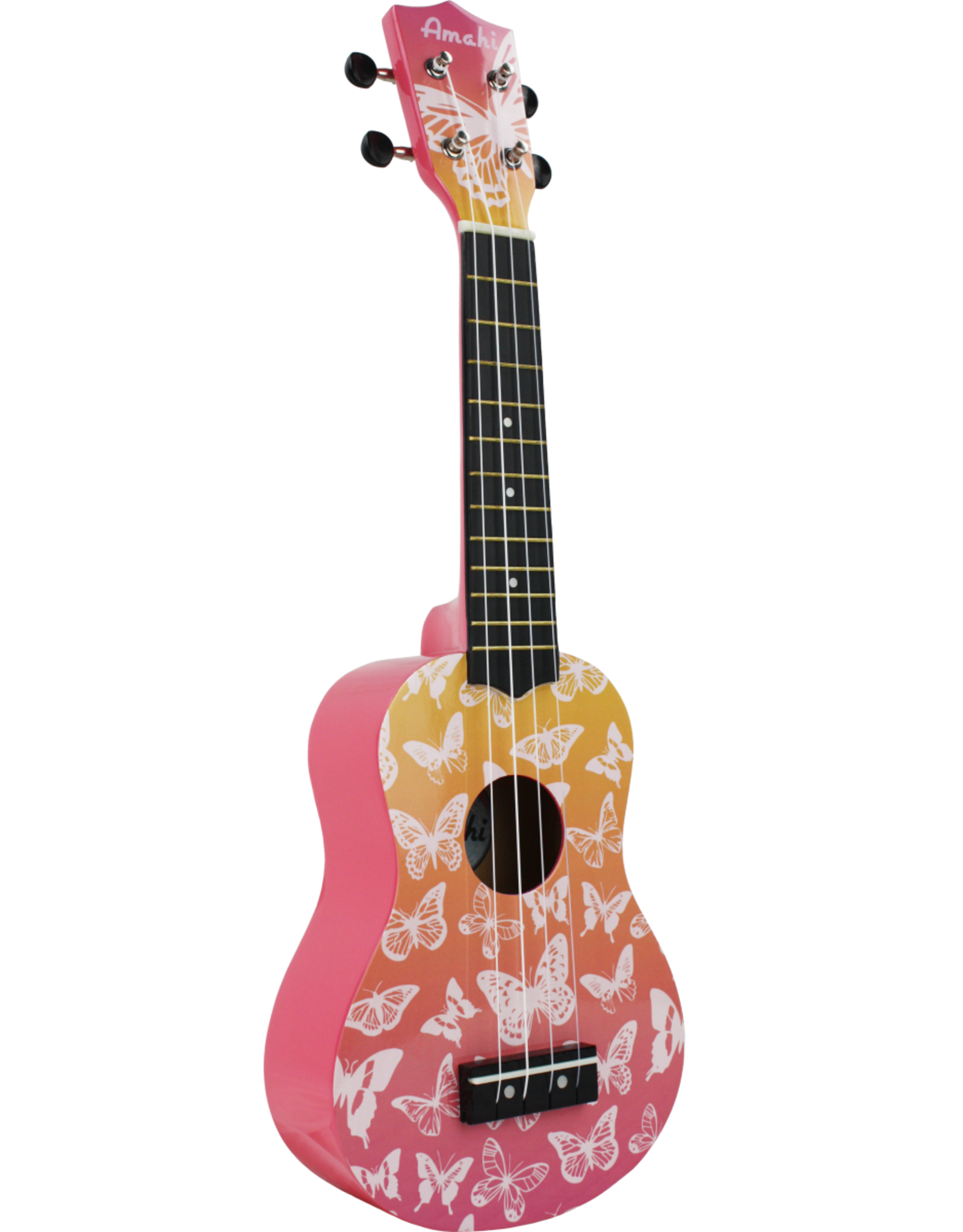 Pink Lemonade Butterfly Ukulele