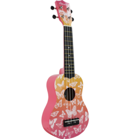 Pink Lemonade Butterfly Ukulele