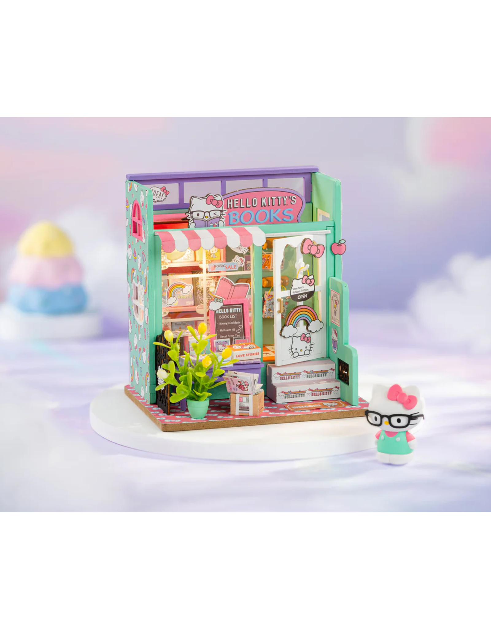 DIY  Miniature Dollhouse Kit: Hello Kitty Bookstore