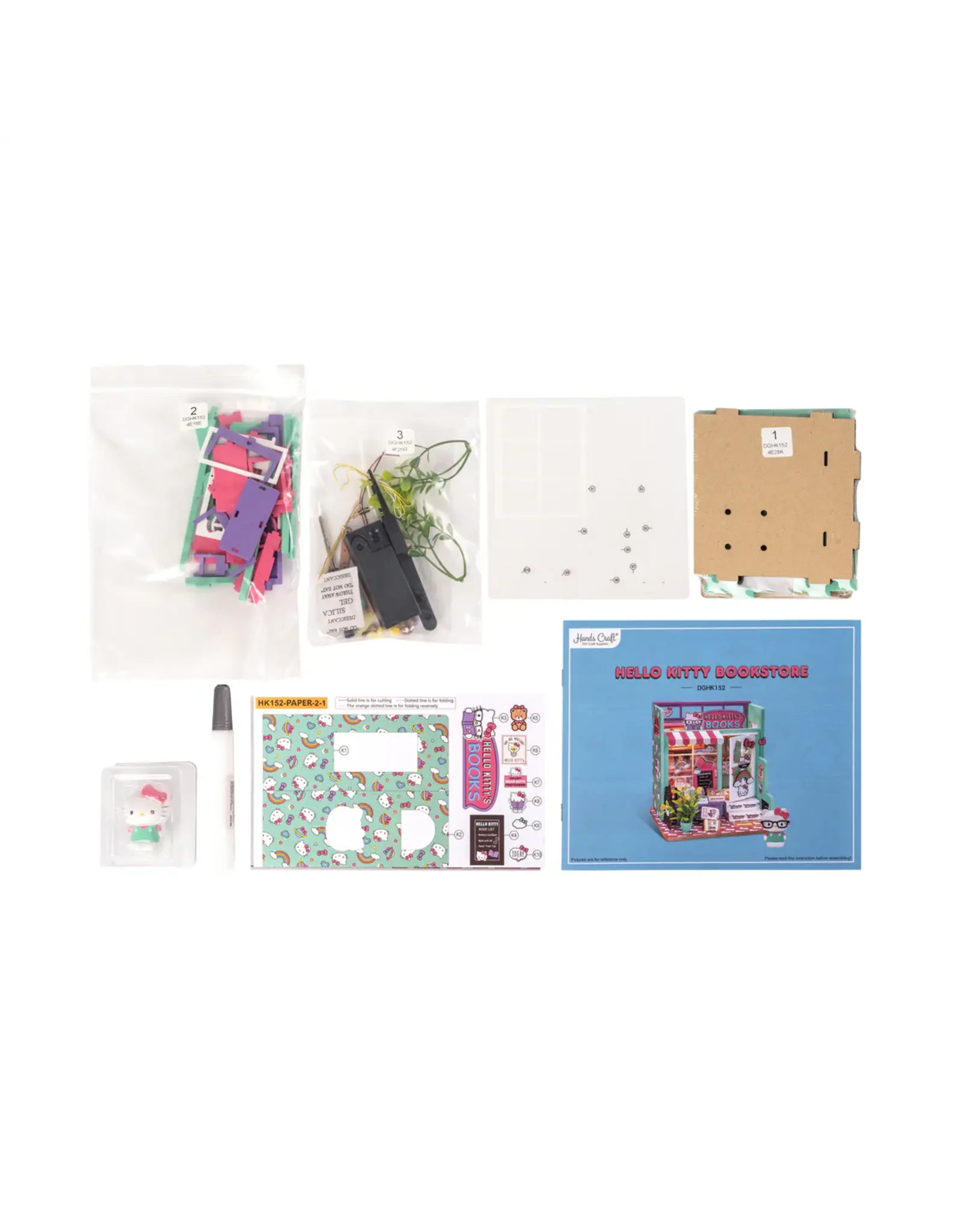 DIY  Miniature Dollhouse Kit: Hello Kitty Bookstore
