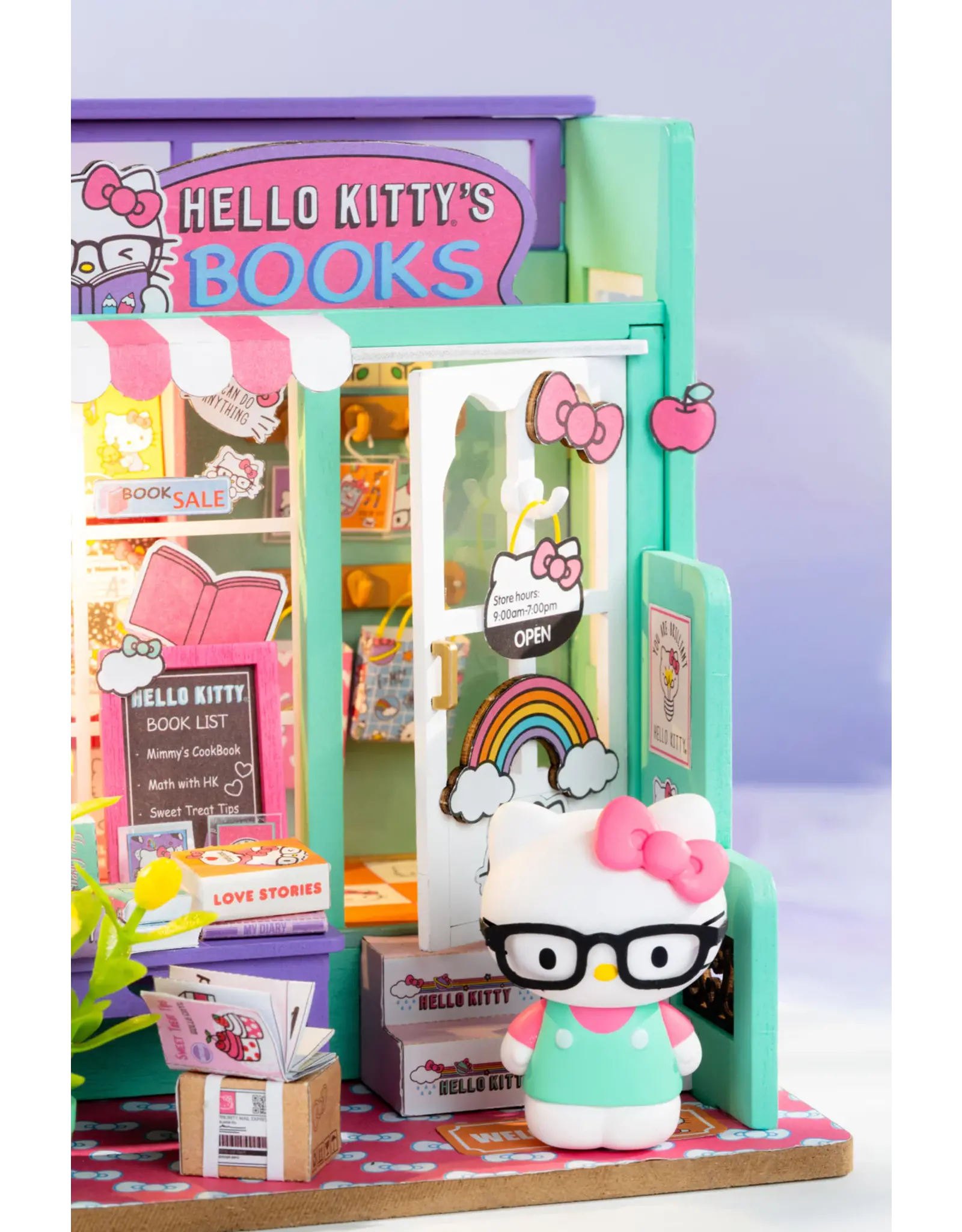 DIY  Miniature Dollhouse Kit: Hello Kitty Bookstore