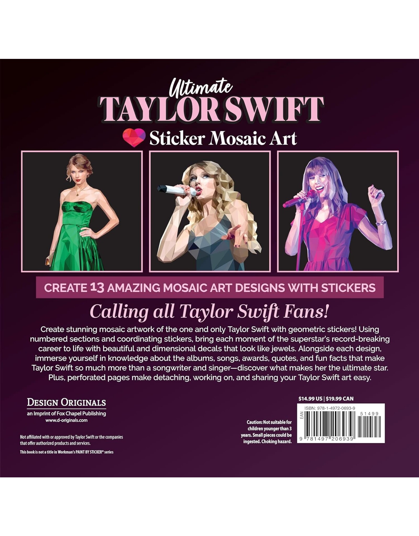 Ultimate Taylor Swift Paint By Sticker Book