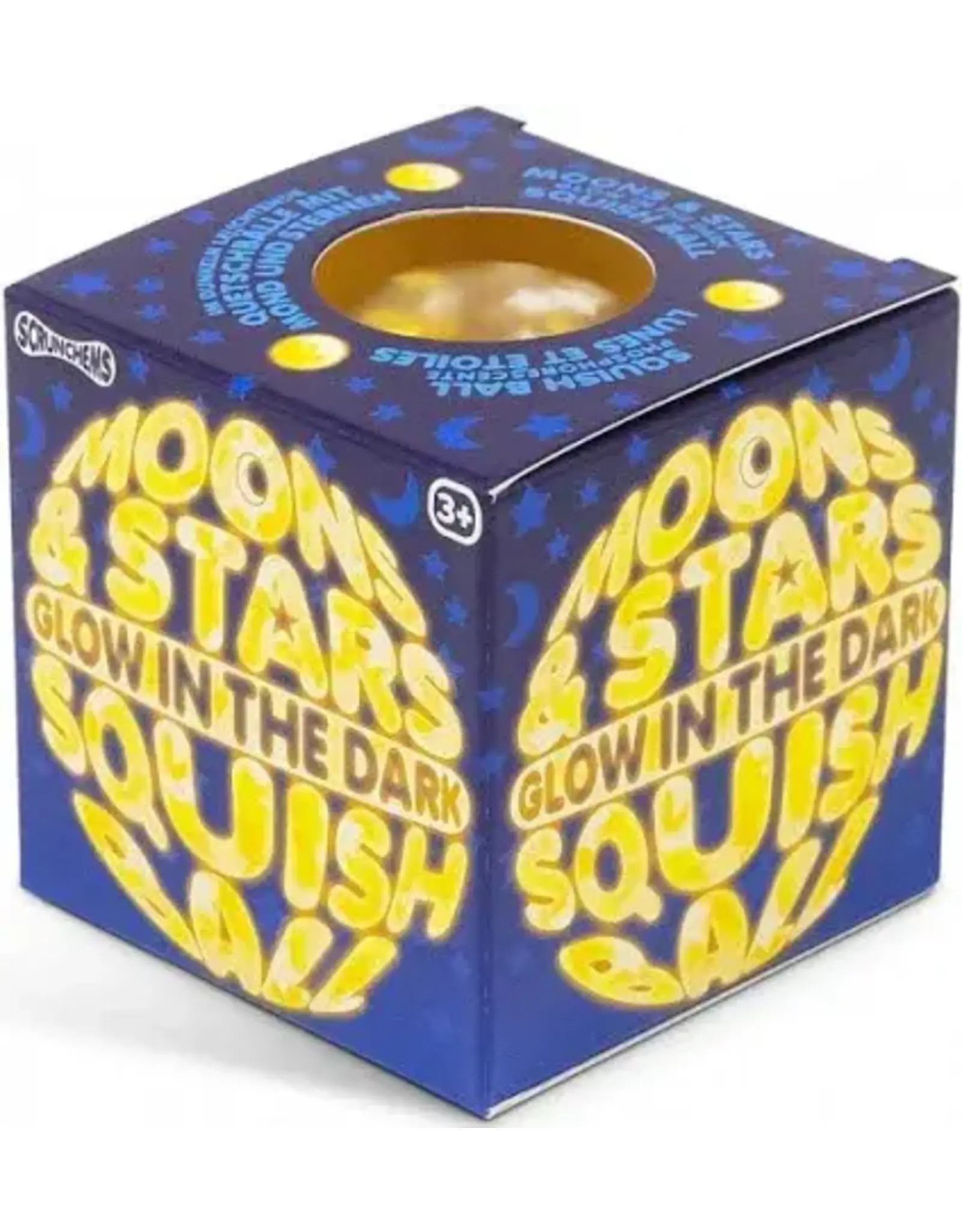 Glow in the Dark Moon & Stars Squish Ball